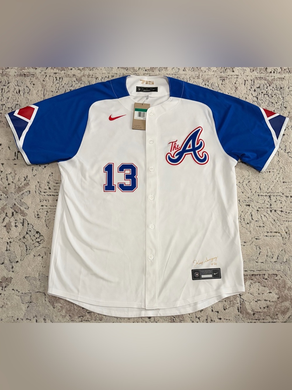 Nike Authentic Atlanta Braves City Connect Acuña Jr #13 Limited Jersey Men’s XL - Picture 1 of 9